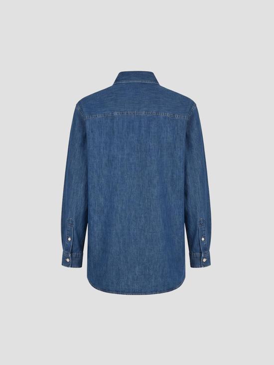 26SS 발렌티노 가라바니 데님 셔츠 8B3DB03K9YA 558 MED BLUE DENIM - VALENTINO GARAVANI