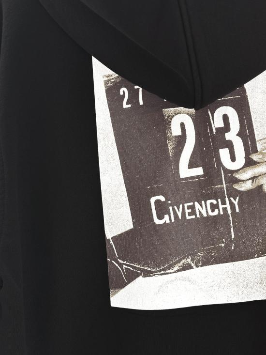 26SS 지방시 후드 티셔츠 BMJ0NH3YSM 001 BLACK - GIVENCHY