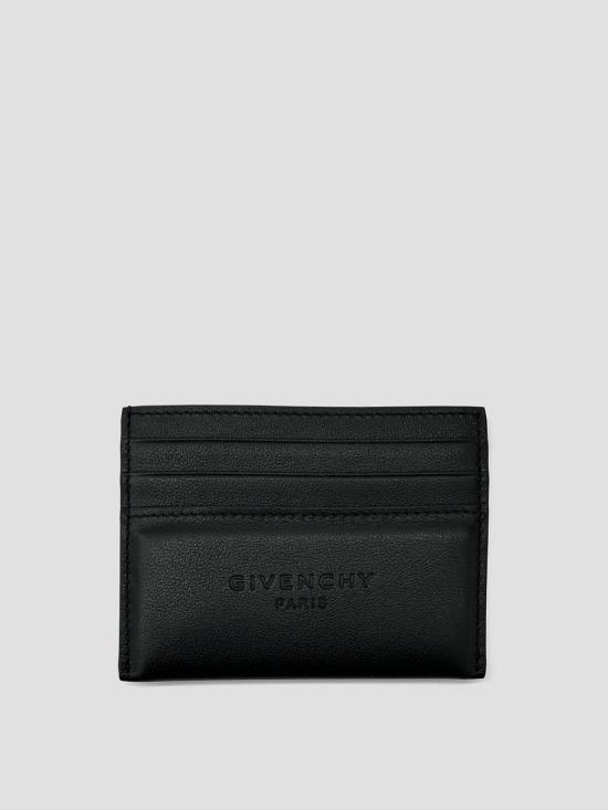 26SS 지방시 레더 안티고나 스탬프 카드 홀더 BK60G0K21L 001 BLACK