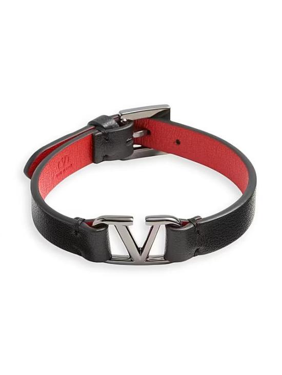 26SS 발렌티노 가라바니 브레이슬릿 8Y2J0M67TCZ 0SM BLACK ROUGE PUR