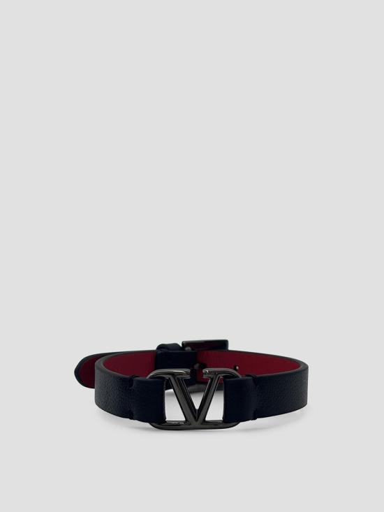 26SS 발렌티노 가라바니 브레이슬릿 8Y2J0M67TCZ 0SM BLACK ROUGE PUR