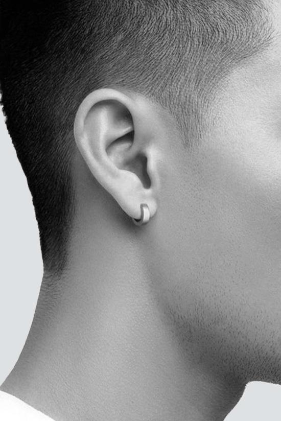  미안사이 싱글 이어링 스털링 실버 4mm 허기 - MIANSAI
