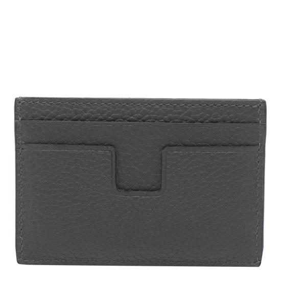 26FW 톰포드 그레인 레더 카드 홀더 Y0232 LCL158STBG Grey - TOMFORD