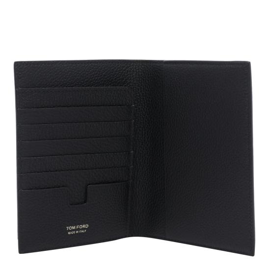 26FW 톰포드 그레인 레더 폴딩 카드 홀더 Y0274 LCL158GNAA Black - TOMFORD
