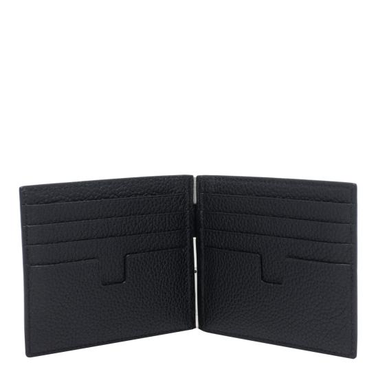 26FW 톰포드 그레인 레더 머니 클립 Y0231 LCL158SNAA Black - TOMFORD