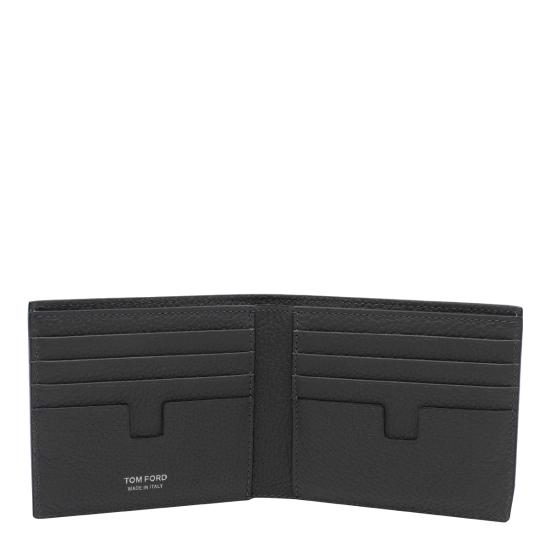 26FW 톰포드 그레인 가죽 클래식 바이폴드 지갑 Y0228 LCL158STBG Grey - TOMFORD