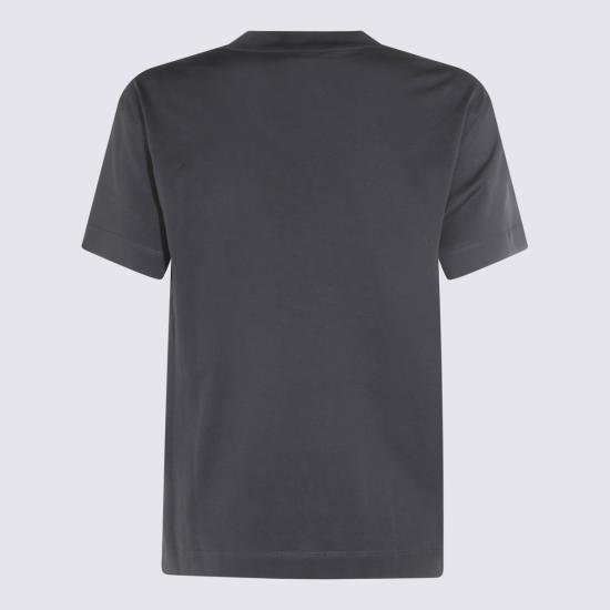 26SS 브루넬로 쿠치넬리 샤이니 탭 코튼 저지 티셔츠 M0T81EC710 C7186 - BRUNELLO CUCINELLI