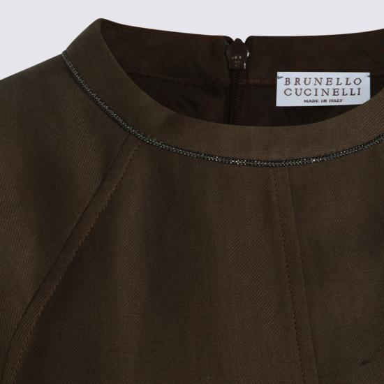 26SS 브루넬로 쿠치넬리 미디 원피스 MH126AFR72 C8705 - BRUNELLO CUCINELLI