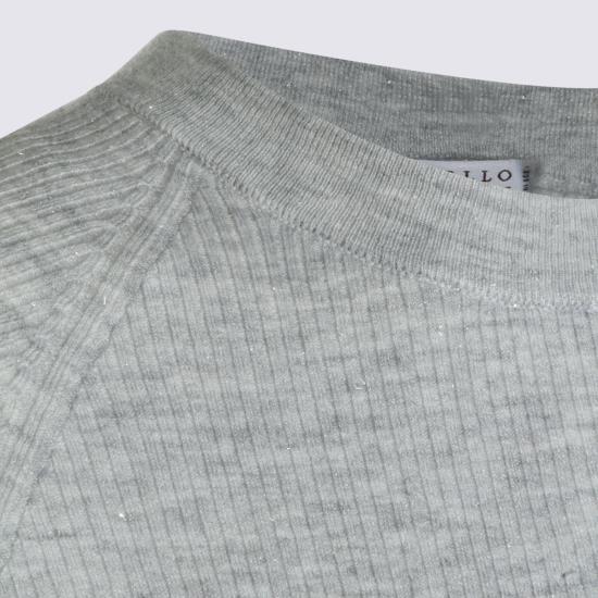 26SS 브루넬로 쿠치넬리 라이트 스파클링 캐시미어 립 스웨터 M9A822200 C072 - BRUNELLO CUCINELLI