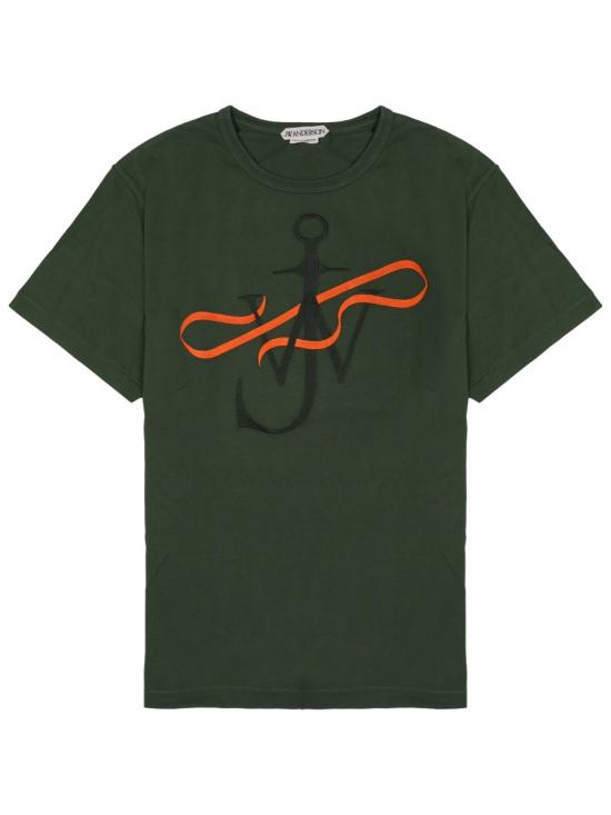 26FW JW앤더슨 리본 앵커 티셔츠 JT0320 PG1937500 GREEN