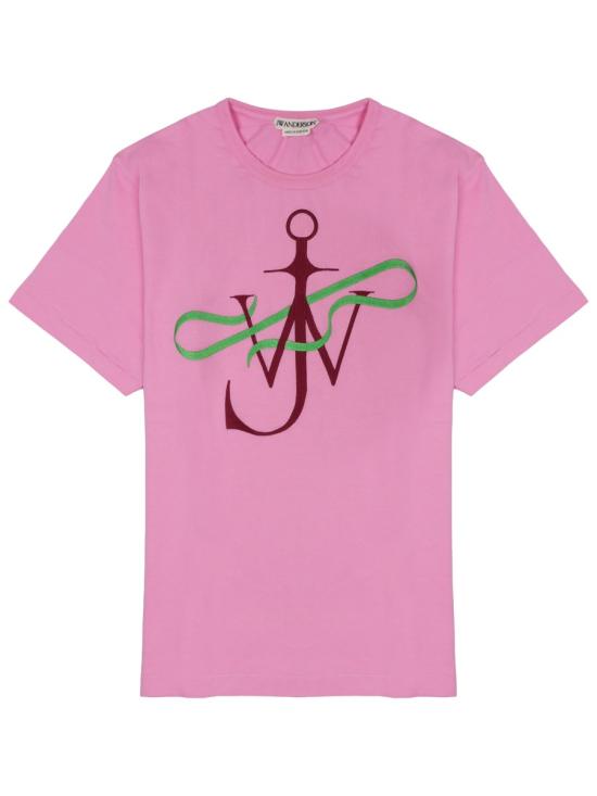 26FW JW앤더슨 리본 앵커 티셔츠 JT0320 PG1937300 PINK