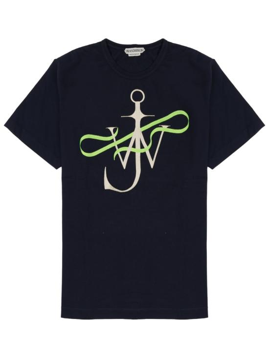 26FW JW앤더슨 리본 앵커 티셔츠 JT0320 PG1937888 BLUE