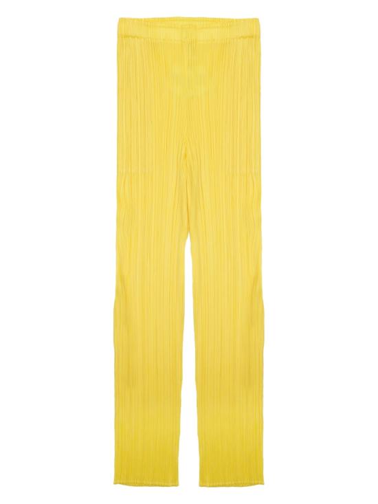 26FW 플리츠플리즈 스트레이트 팬츠 PP66JF144 52 YELLOW