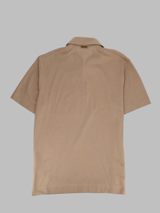 26FW 에르메네질도제냐 폴로 티셔츠 UH392A3 H752N03 BEIGE