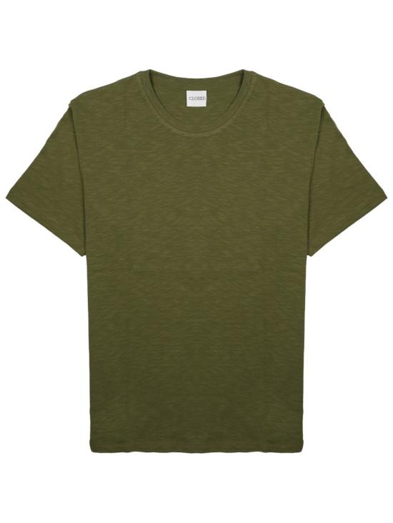 26FW 클로즈드 반팔 티셔츠 C8502645CEM 614 GREEN