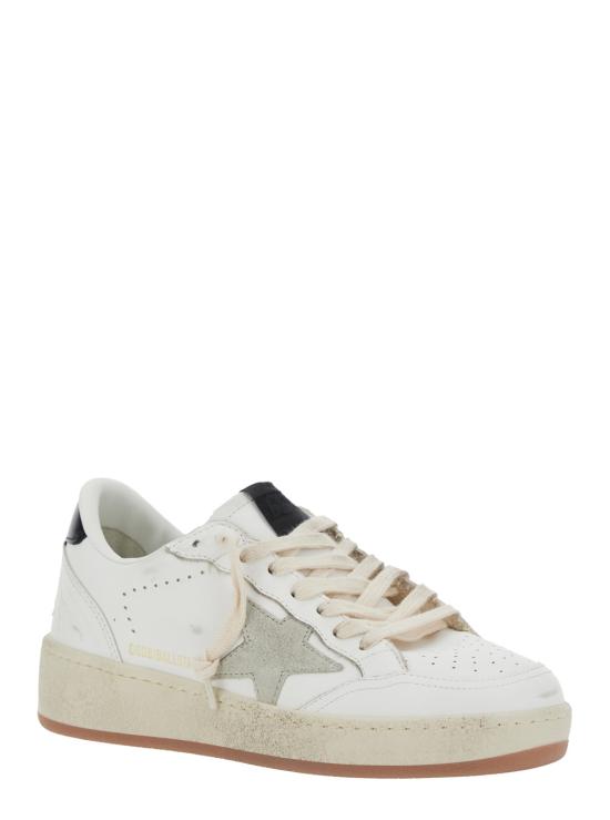 26FW 골든구스 볼스타 스웨이드 스타 & 레더 힐탭 스니커즈 GWF00804F00697010220 White - GOLDEN GOOSE