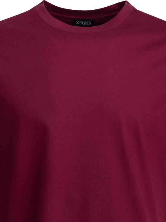 26SS 에르메네질도제냐 반팔 티셔츠 UH335A3H771RO09 Fuchsia - ERMENEGILDO ZEGNA