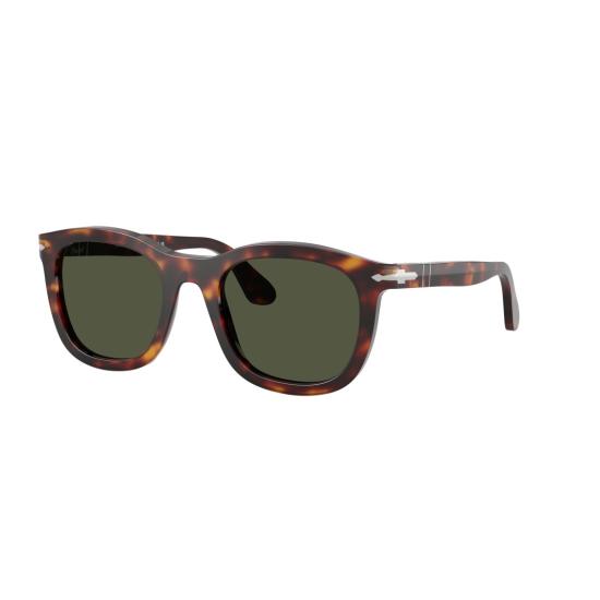 26SS 페르솔 선글라스 0Po3395s 호피무늬 아세테이트 사각 프레임 - PERSOL