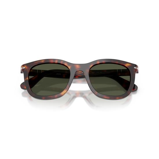 26SS 페르솔 선글라스 0Po3395s 호피무늬 아세테이트 사각 프레임 - PERSOL