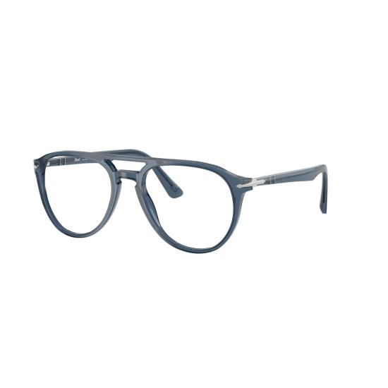 26SS 페르솔 안경 0Po3160v 반투명 아세테이트 소재 더블 브릿지 에비에이터 - PERSOL