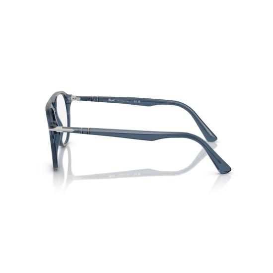 26SS 페르솔 안경 0Po3160v 반투명 아세테이트 소재 더블 브릿지 에비에이터 - PERSOL