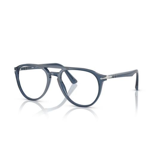 26SS 페르솔 안경 0Po3160v 반투명 아세테이트 소재 더블 브릿지 에비에이터 - PERSOL