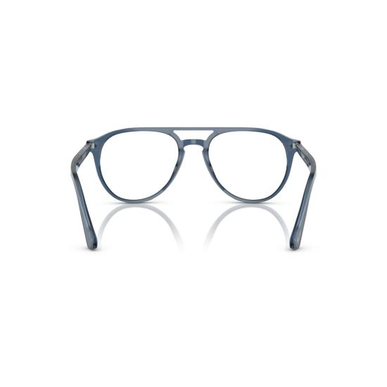 26SS 페르솔 안경 0Po3160v 반투명 아세테이트 소재 더블 브릿지 에비에이터 - PERSOL
