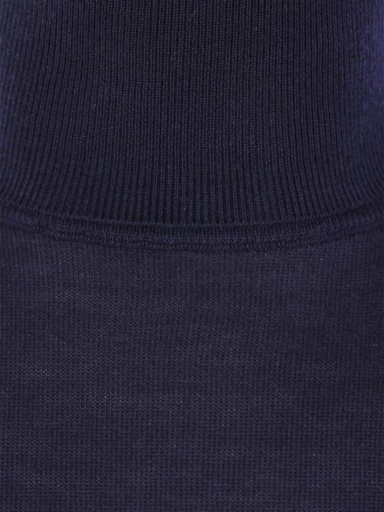25FW 생로랑 캐시미어 울 실크 터틀넥 844617 YAPK2 Blue - SAINT LAURENT