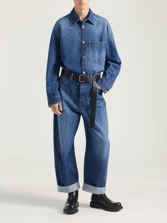 25FW 지방시 데님 셔츠 BM615W516L Blue - GIVENCHY