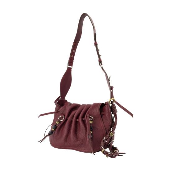 26FW 이자벨마랑 숄더백 PP0406FA C4C05M 80BY burgundy - ISABEL MARANT