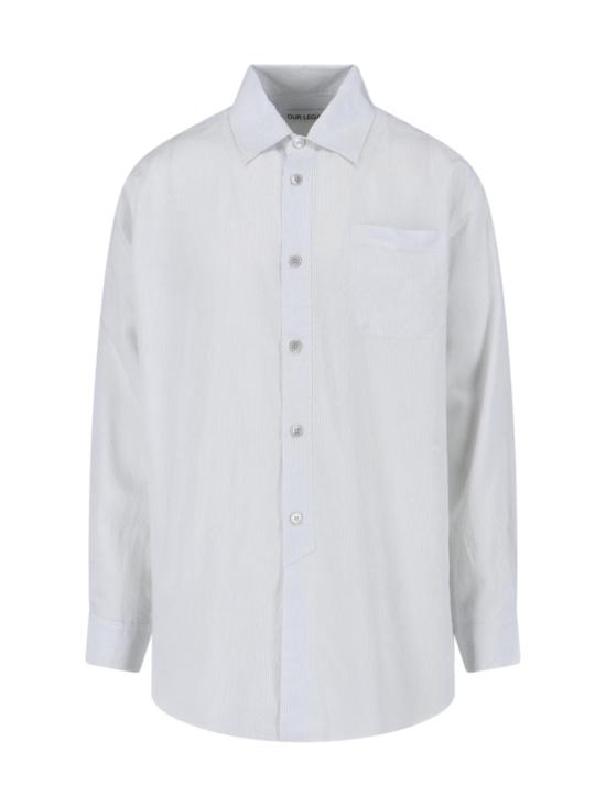 26SS 아워레가시 긴팔 셔츠 M2262VMLMIDNIGHT LINE STRIPE MODALUX White