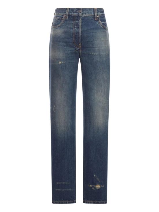 26SS 프라다 스트레이트 레그 워싱 데님 진 GFP544 1631 Blue