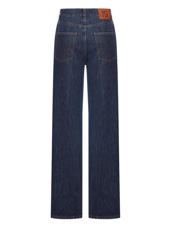 26SS 펜디 다크 블루 데님 팬츠 팬츠 FLP882 AW82 Blue - FENDI