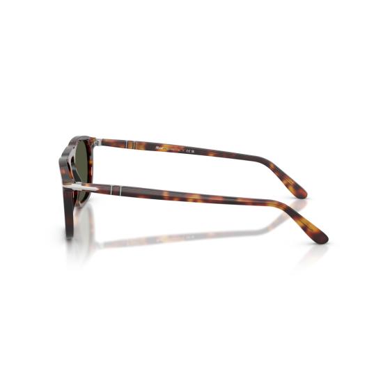 26SS 페르솔 선글라스 0Po3391s 사각 프레임 호피무늬 아세테이트  (녹색 렌즈) - PERSOL