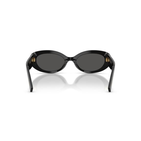 26SS 돌체앤가바나 선글라스 0Dg4537 금색 엠블럼이 있는 타원형 블랙 아세테이트 - DOLCE & GABBANA