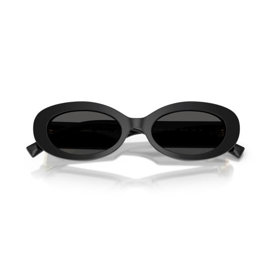 26SS 돌체앤가바나 선글라스 0Dg4537 금색 엠블럼이 있는 타원형 블랙 아세테이트 - DOLCE & GABBANA