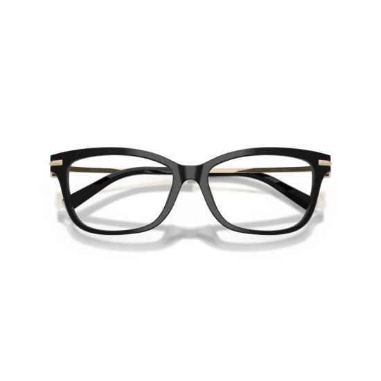 26SS 티파니앤코 안경 검정색 직사각형 아세테이트 소재에 금색 포인트가 들어간 안경 - TIFFANY & CO
