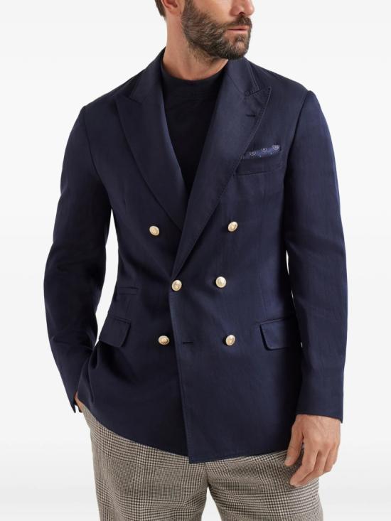 26SS 브루넬로 쿠치넬리 수트 자켓 MR4787BPDG Blue - BRUNELLO CUCINELLI