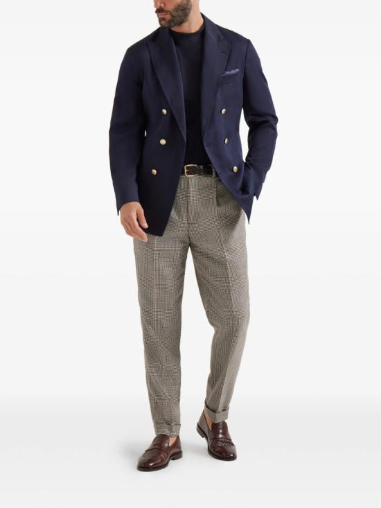 26SS 브루넬로 쿠치넬리 수트 자켓 MR4787BPDG Blue - BRUNELLO CUCINELLI
