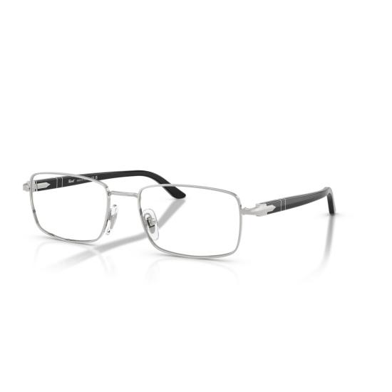 26SS 페르솔 안경 0Po1029v 직사각형 금속 프레임 안경 (조절 가능한 코받침 포함) - PERSOL