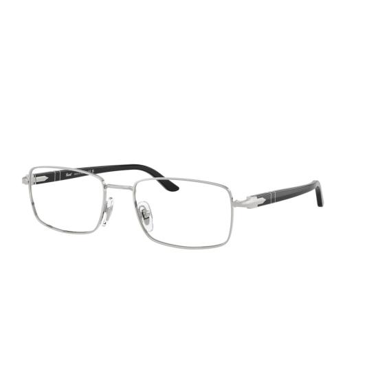 26SS 페르솔 안경 0Po1029v 직사각형 금속 프레임 안경 (조절 가능한 코받침 포함) - PERSOL