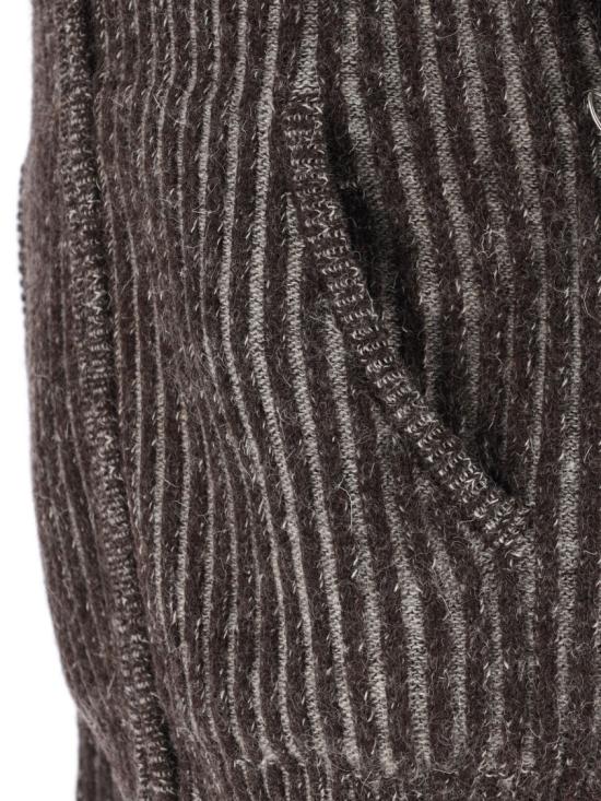 25FW 아워레가시 레벨 후드 M4253LVVANISE BROWN STRIPE ISELS WOOL Brown - OUR LEGACY