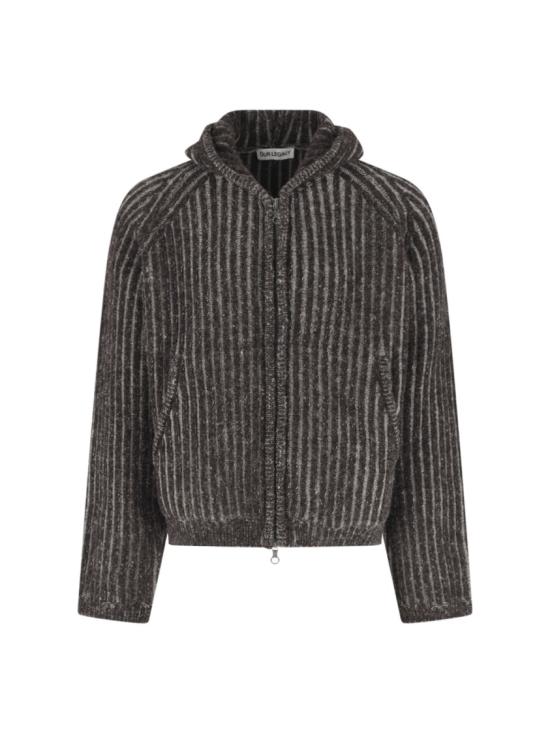 25FW 아워레가시 레벨 후드 M4253LVVANISE BROWN STRIPE ISELS WOOL Brown