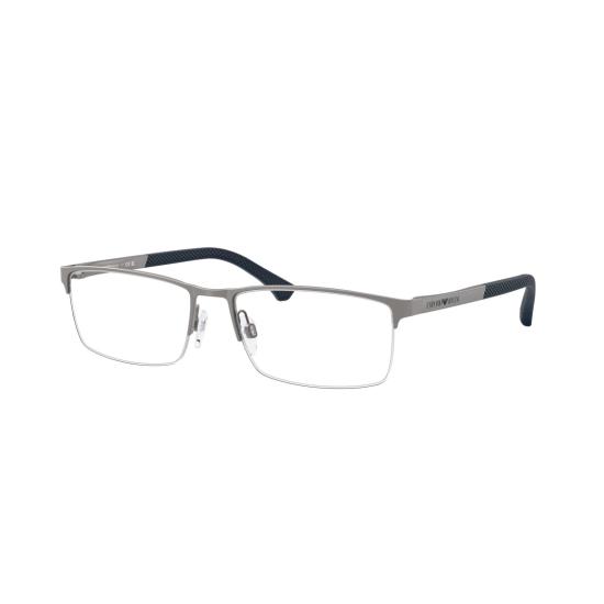 26SS 엠포리오 아르마니 안경 0Ea1041 직사각형 금속테 안경 (텍스처 처리된 팁 포함) - EMPORIO ARMANI