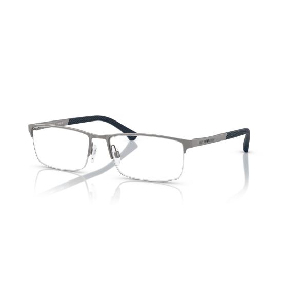 26SS 엠포리오 아르마니 안경 0Ea1041 직사각형 금속테 안경 (텍스처 처리된 팁 포함) - EMPORIO ARMANI