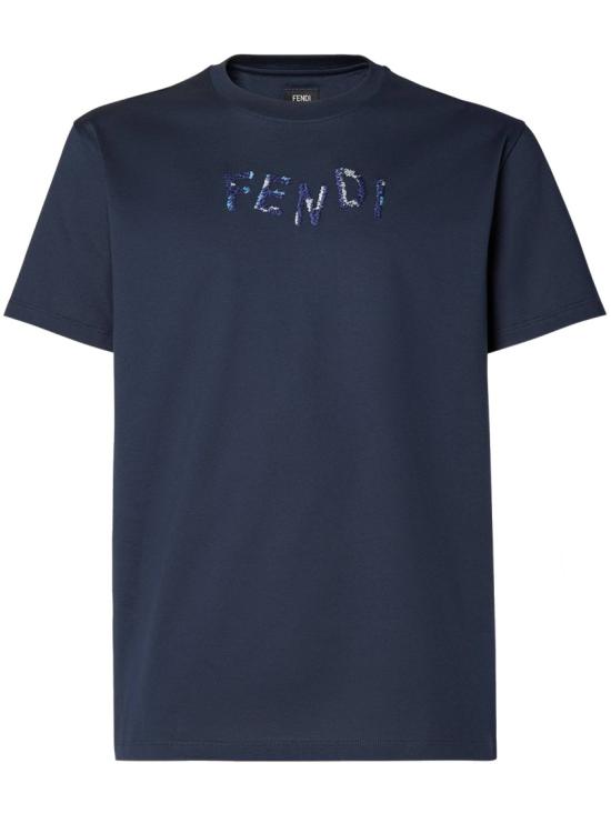 26FW 펜디 반팔 티셔츠 FY1319 AUOB Blue