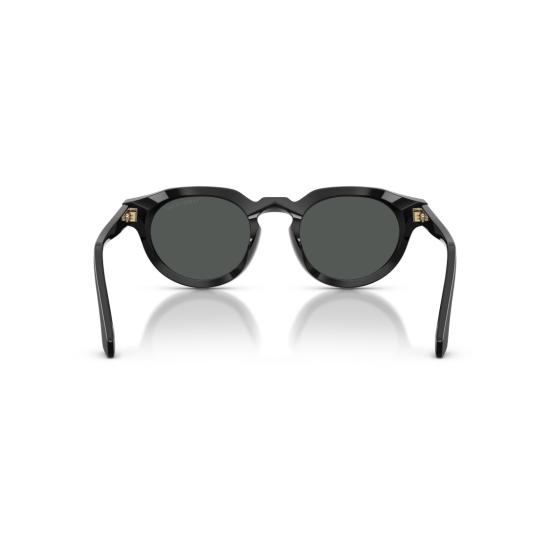 26SS 조르지오 아르마니 선글라스 0Ar8255u 볼드 라운드 아세테이트  (무광 블랙 마감) - GIORGIO ARMANI