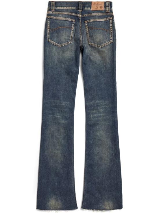 25FW 발렌시아가 슬림 핏 부츠컷 팬츠 838692 TSWC4 Blue - BALENCIAGA