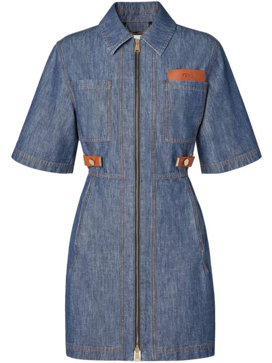 26FW 펜디 숏 원피스 FLD576 AW8H Blue