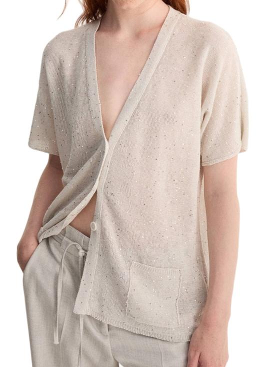 26SS Biancalancia 가디건 E26 067C Neutrals